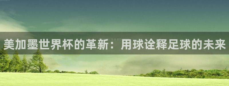 美加墨世界杯的革新：用球诠释足球的未来